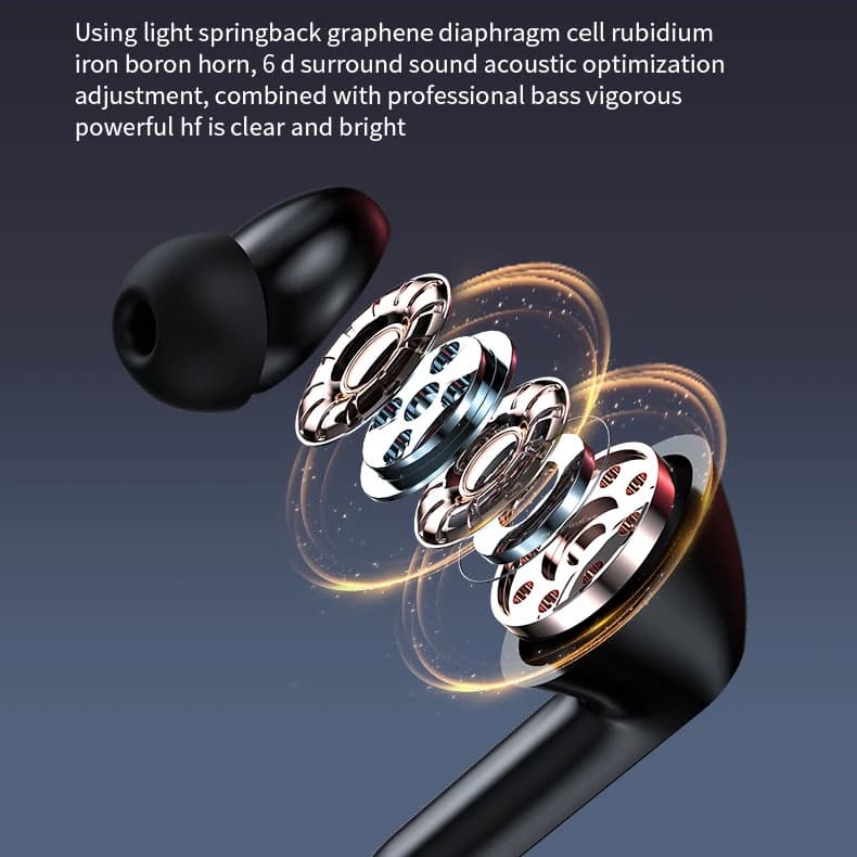 سماعات سوني دي بي 4 الأصلية اللاسلكية بلوتوث ستيريو حقيقي رياضية للألعاب مع مايكروفون تعمل باللمس - 2