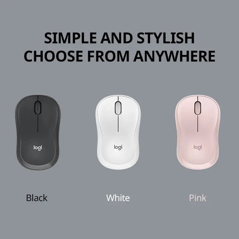 Logitech M240 Wireless Bluetooth Mouse Silent Compact Portable Smooth Tracking Mice for Windows MacOS - 2