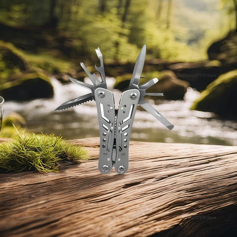 Multi-Tool Pocket Knife Pliers Folding Mini Portable Outdoor Tactical Survival Rescue Repair Tool for Camping Hiking Emergency - 4