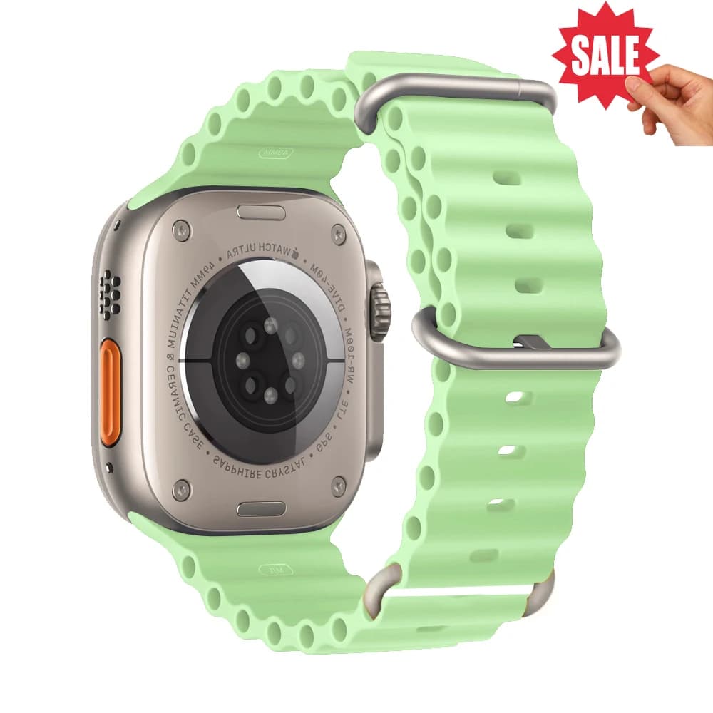 Ocean Band for Apple watch Ultra 3 Series 11 10 9 7 8 6 SE 49mm 45mm 46mm 42mm 44mm 40 41 Silicone bracelet correa iWatch Strap - 2
