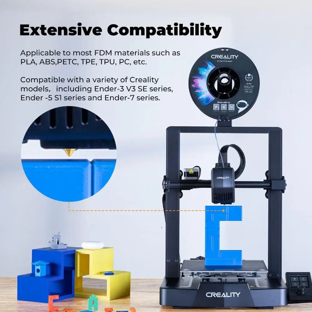 Creality Ender 3 V3 SE Nozzle Kit High-Temperature Resistance Extruder Nozzles with Silicone Cover for Ender 5 S1/Ender 7 - 6
