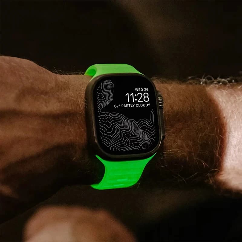 حزام لسوار ساعة أبل 44مم 49مم 45مم 41مم 40مم 38مم 42مم سيليكون مضيء سوار iWatch ألترا 9 8 7 6 5 3 SE - 5