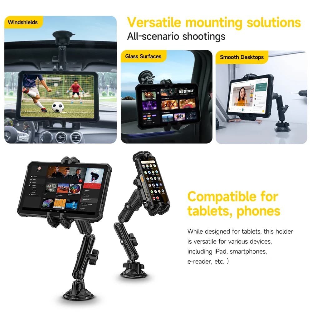 Ulefone 360° Swivel Armor Mount Max Universal tablet/phone mount/For Armor Pad 3 Pro/Armor Pad Pro/Tab A11 Pro tablet holder - 6
