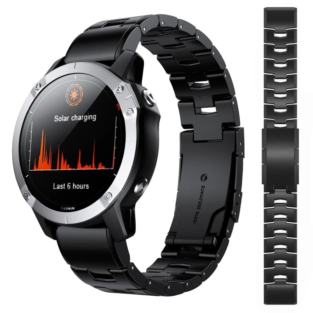 سوار ساعة Garmin من التيتانيوم 22mm و26mm مع حزام سريع التركيب لـ Fenix 7X و7 و6X Pro و5X Plus وInstinct وEpix - 2