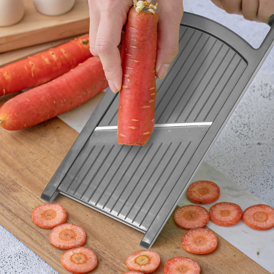1PC potato slicer Household multi-functional slicer Stainless steel hand-held vegetable and fruit slicer hanging kitchen tools - 5