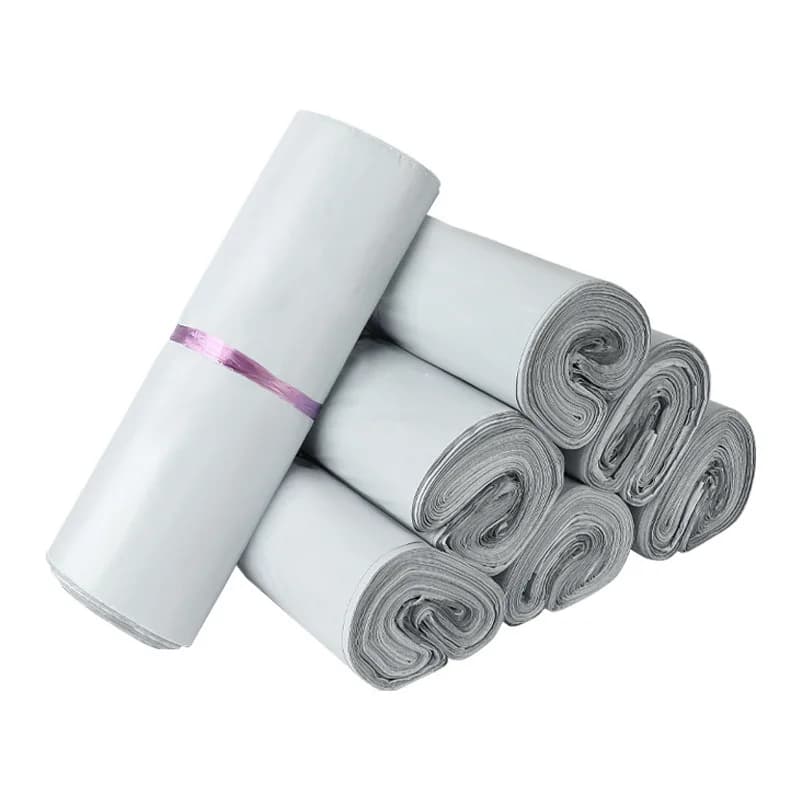 50pcs Logistics Shipping Bags Opaque PE Plastic Express Envelope Storage White Color Mailing Bags Self Adhesive Seal Courier Bag - 6