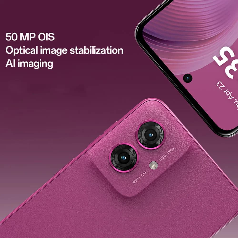 موتورولا موتو G55 5G هاتف ذكي شاشة 6.5 بوصة 120Hz FHD+ كاميرا مزدوجة 50MP OIS معالج دايمنسيتي 7025 ثماني النواة بطارية 5000mAh - 3