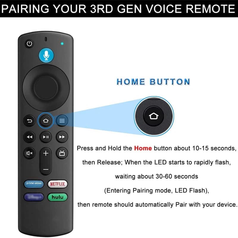 Replacement Bluetooth Voice Remote Control for Fire TV Stick 4K Max 3rd Gen Stick Lite Cube Smart TV Controller Works with Alexa - 6