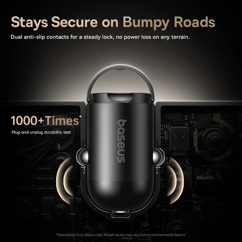 Baseus 45W Mini Car Charger UFCS PPS QC PD Fast Charging For Tablets iPhone 17 16 15 14 13 Samsung Xiaomi Car Phone Charger - 4