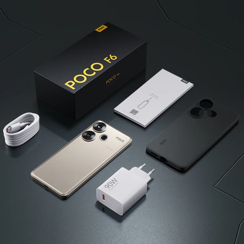 World Premiere POCO F6 Smartphone Global Version Snapdragon®8s Gen 3 NFC 120Hz Flow AMOLED 90W Turbo Charging 5000mAh Battery - 6