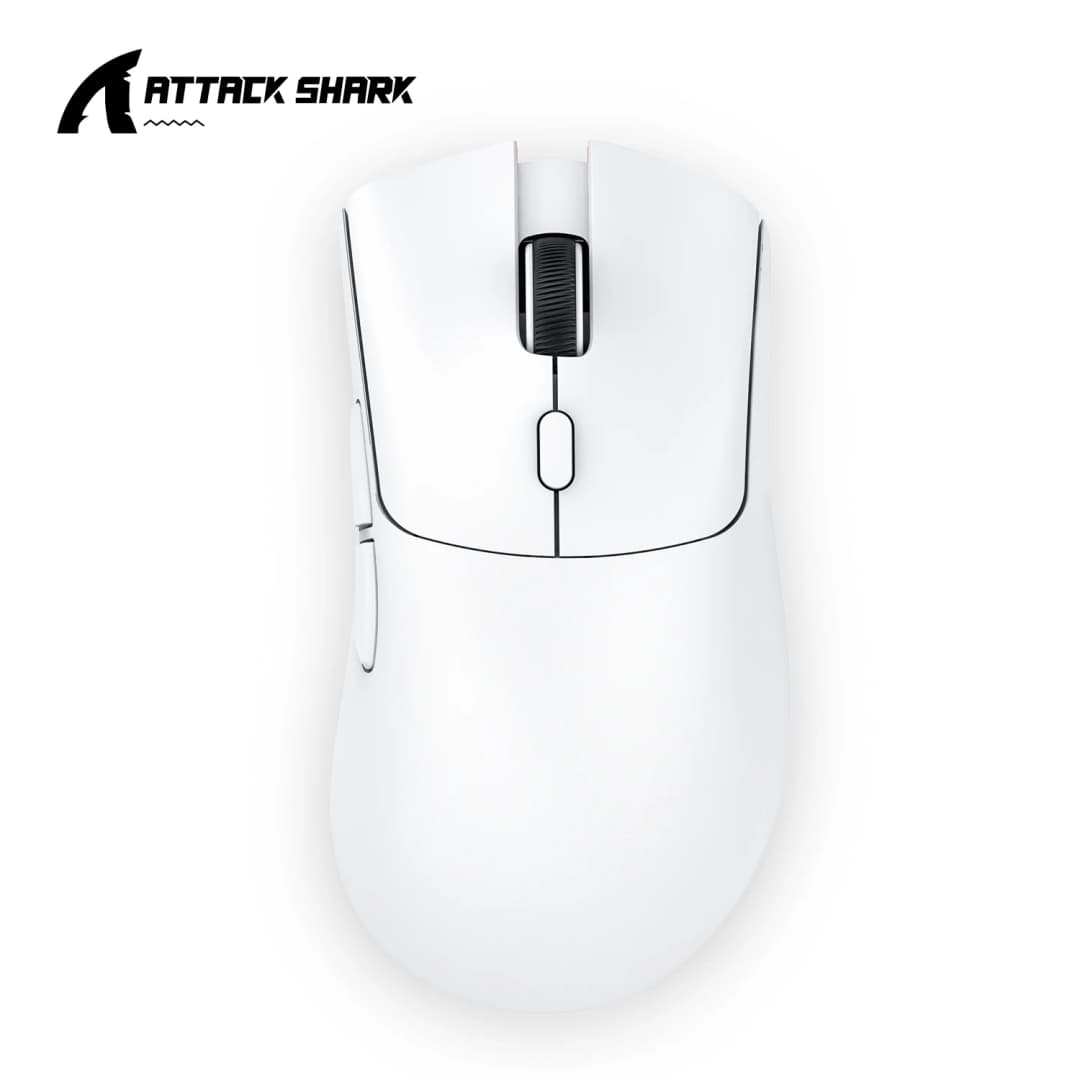 ماوس ألعاب لاسلكي خفيف الوزن Attack Shark R1 بثلاثة أوضاع، 2.4G، بلوتوث، سلكي، إضاءة RGB، مريح، قابل للبرمجة للابتوب والكمبيوتر