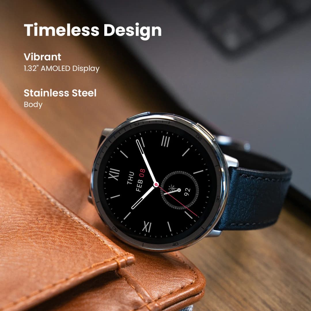 Global Version Amazfit Active 2 Round Premium Smartwatch Up To 10 Days Battery Life 160+Workout Modes Smart Watch - 2