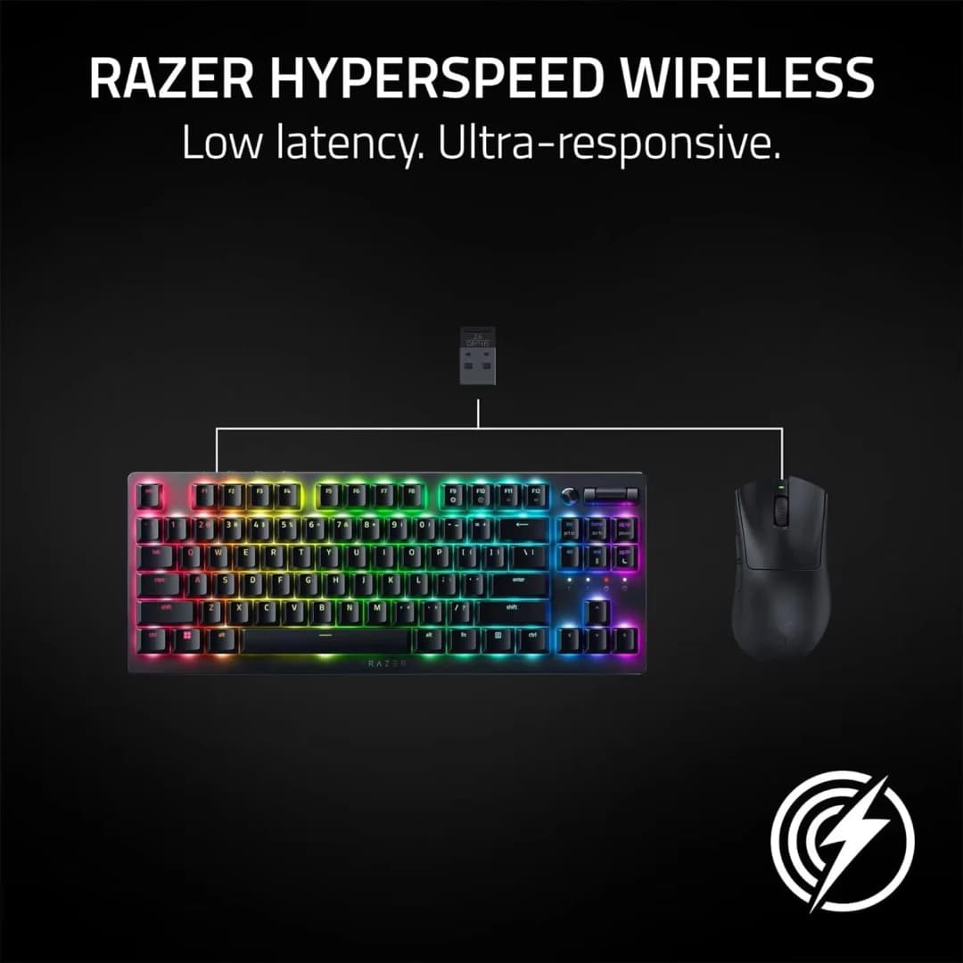 ماوس الألعاب اللاسلكي Razer DeathAdder V3 HyperSpeed الأصلي الجديد 55 جرام فائق الخفة للكمبيوتر المحمول - 6