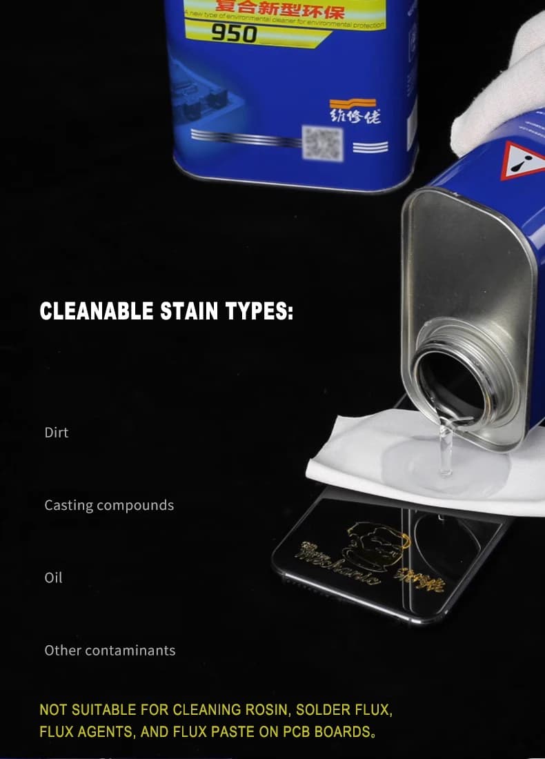 MECHANIC 950 750g Soldering Flux Clean Liquid ,Phone PCB Board Repair Degreasing Oil Cleaning Agent Soldering Stain Remover - 2