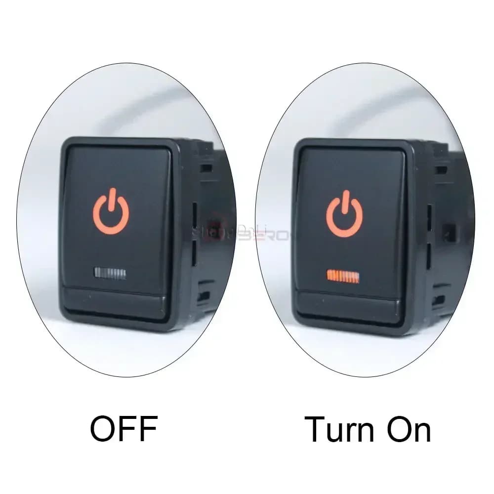 For Nissan X-Trail T32 2014 Qashqai J11 2015 Tiida NP300 Navara Car LED DRL Fog Light Power On Off Switch Front Camera Button - 3