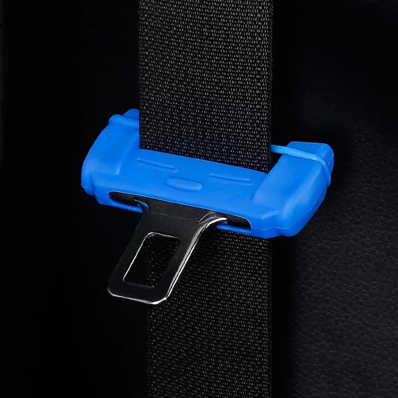 Universal Car Safety Belt Buckle Protector Silicon Anti-Scratch Belt Buckle Clip Interior Button Case  Cover Car Stuff