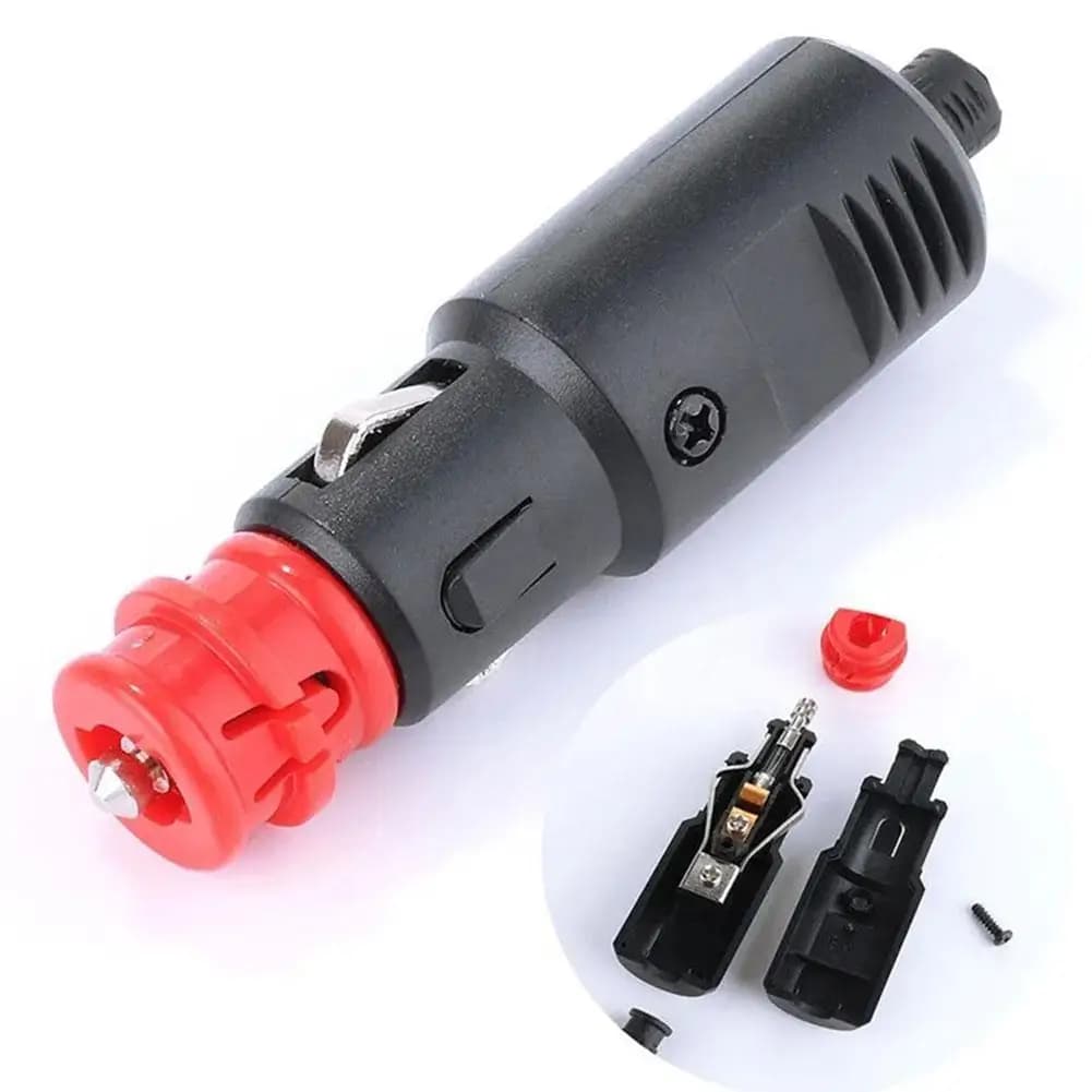 Car Lighter Adaptor Plug Socket Power 8A Fuse Connect 12V Universal 12V-24V For 0.83"lighter Car Cigarette Accessories - 4