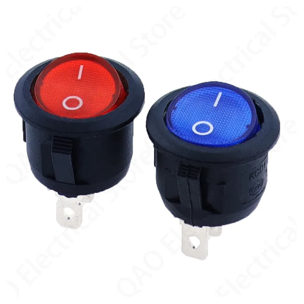 1 قطعة 12 فولت led التبديل 20A 12 فولت مفتاح الإضاءة مفتاح الطاقة أضواء زر السيارة تشغيل/إيقاف 3pin مفتاح الروك المستديرة - 3