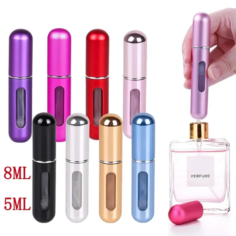 Refillable Mini Perfume Bottle Portable Cosmetic Bottle Spray Bottle Atomizer Spray Container Travel Refillable Bottles 8ml /5ml - 2