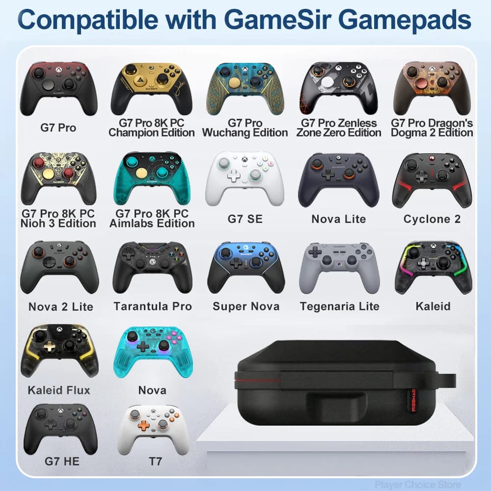 Gamesir G7 Pro Carrying Case G7 Pro 8K G7 SE Nova Lite Cyclone 2 Kaleid Universal Bag for Xbox PS4 PS5 Switch Joycon Controller - 2