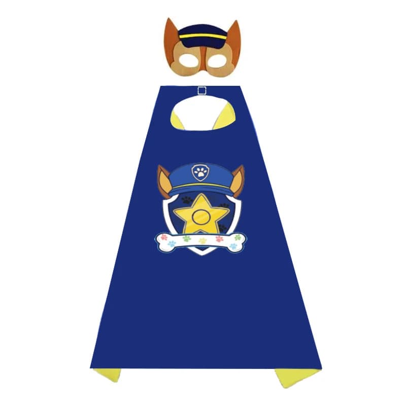 عباءة كيب للكلاب الكرتونية للأطفال مع قناع العين مارشال تشيس سكاي زوما رابيل روكي عباءة زي تنكري للأطفال زي هالوين - 4