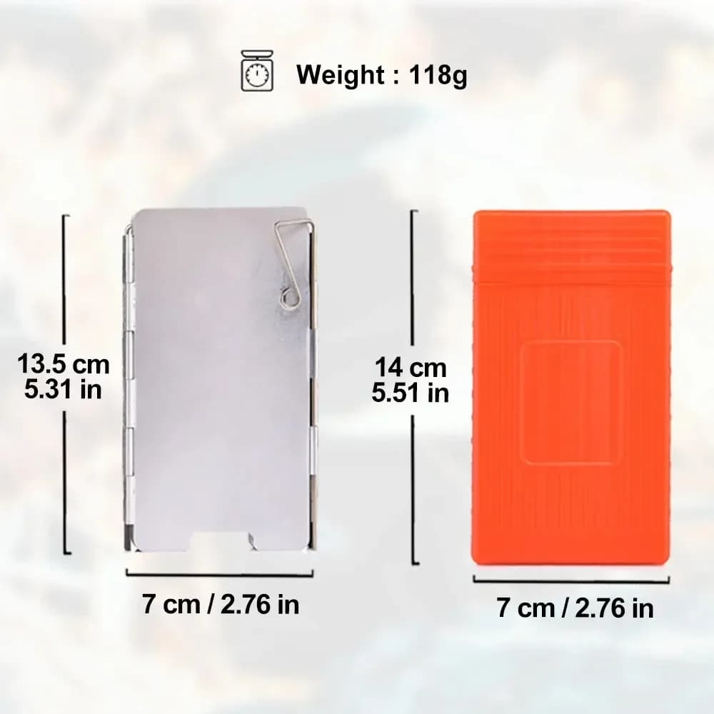 التخييم المحمولة 9 لوحات موقد حاجز الرياح للطي في الهواء الطلق نزهة شواء موقد غاز يندبروف شاشة الحرس تجهيزات المطابخ لوازم - 4