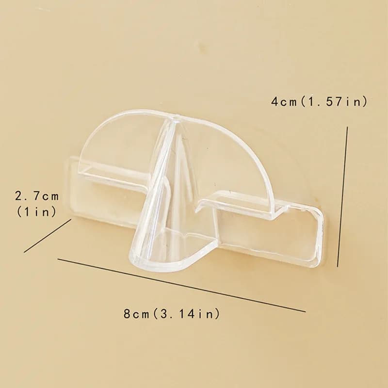 رف تخزين نظارات، رف تخزين نظارات شمسية مثبت على الحائط، ديكور منزلي (لون شفاف) - 6