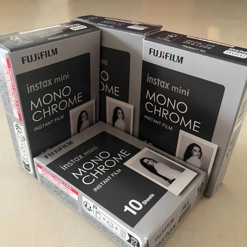 Fuji Instax Monochrome Black and White Fujifilm Films 10-100 Sheets for Mini 8 9 Instant Mini 12 11 7s 25 Camera Photo Paper - 2