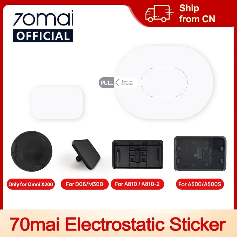 مجموعة تثبيت ولصق لكاميرات 70mai T800/X800/A810/A510/A800S/A500S/1S/M300/M200
