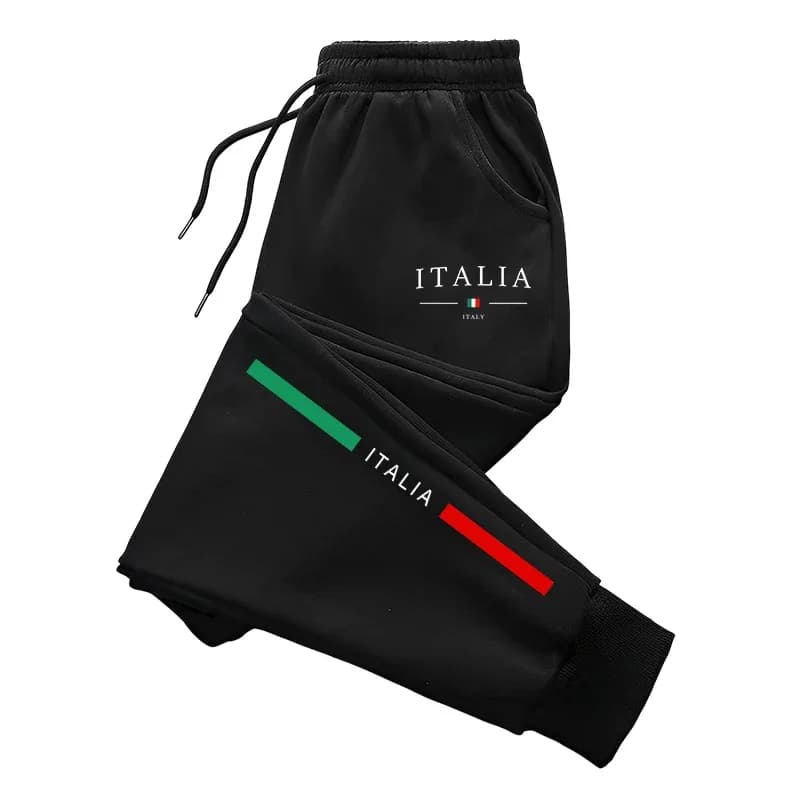 2025 Hot Sale Italy Print Sweatpants High Quality Male Daily Casual Sports Jogger Pants All Season Home Outdoor Comfort Trousers - 3