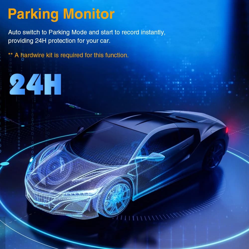 Dual Lens Car Camera DVR 1080P Front Interior View Dashcam Vehicle Video Recorder Night Vision Loop Recording Black Box - 6