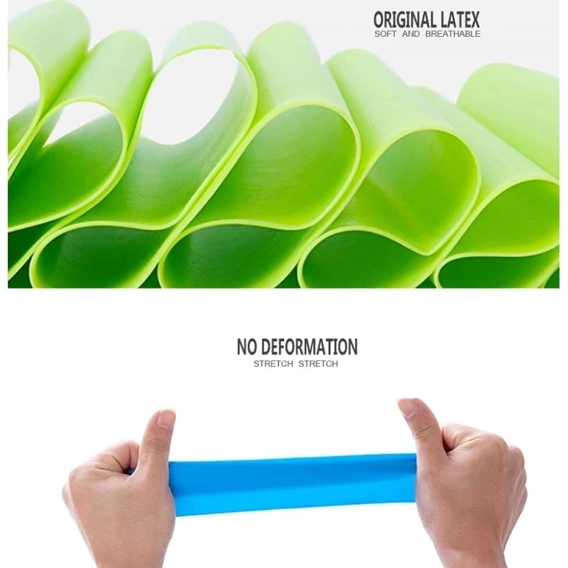 حزام مقاومة مرن لممارسة اليوجا والبيلاتيس، 150 سم من المطاط الطبيعي - 3