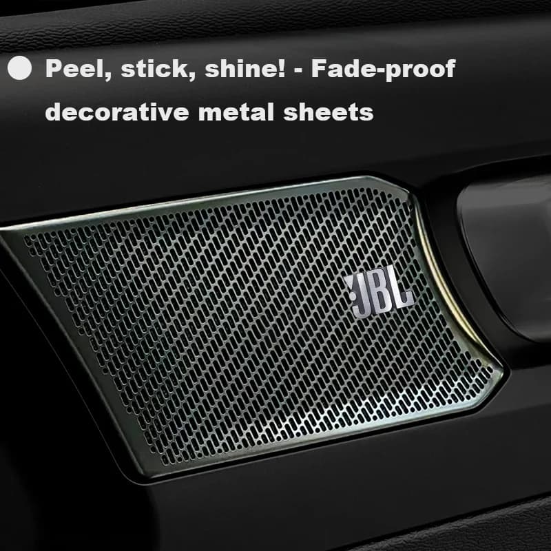 5/10 قطع ملصقات معدنية ثلاثية الأبعاد من JBL لمكبرات صوت عالية الجودة معدلة من General Motors، مناسبة لمكبرات الصوت المنزلية - 4