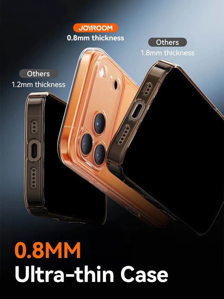 Joyroom Case For iPhone 17 16 Pro Max Case Crystal Transparent PC Anti-Yellow Lens Protection Cover For iPhone 17 Pro Max Case - 3