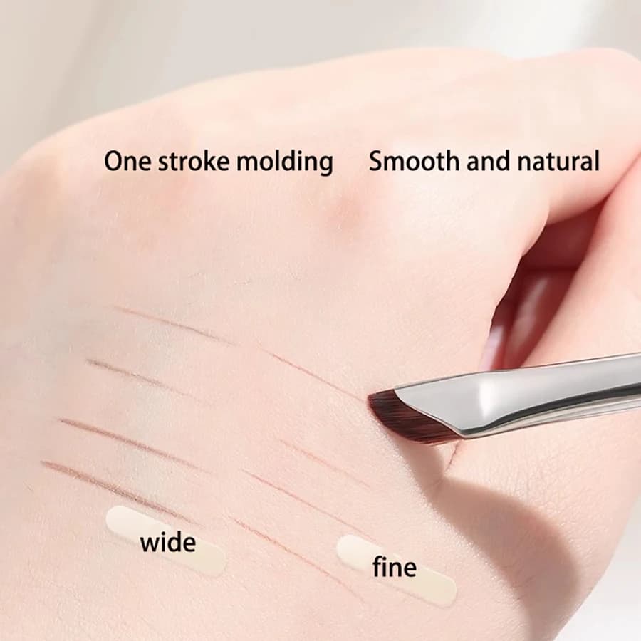 Sickle Eyeliner Brush Eyeshadow Blade Brush Detail Brush Diagonal Eyebrow Brushes Undereyelid To Sleeping Silkworm Makeup Tools - 4