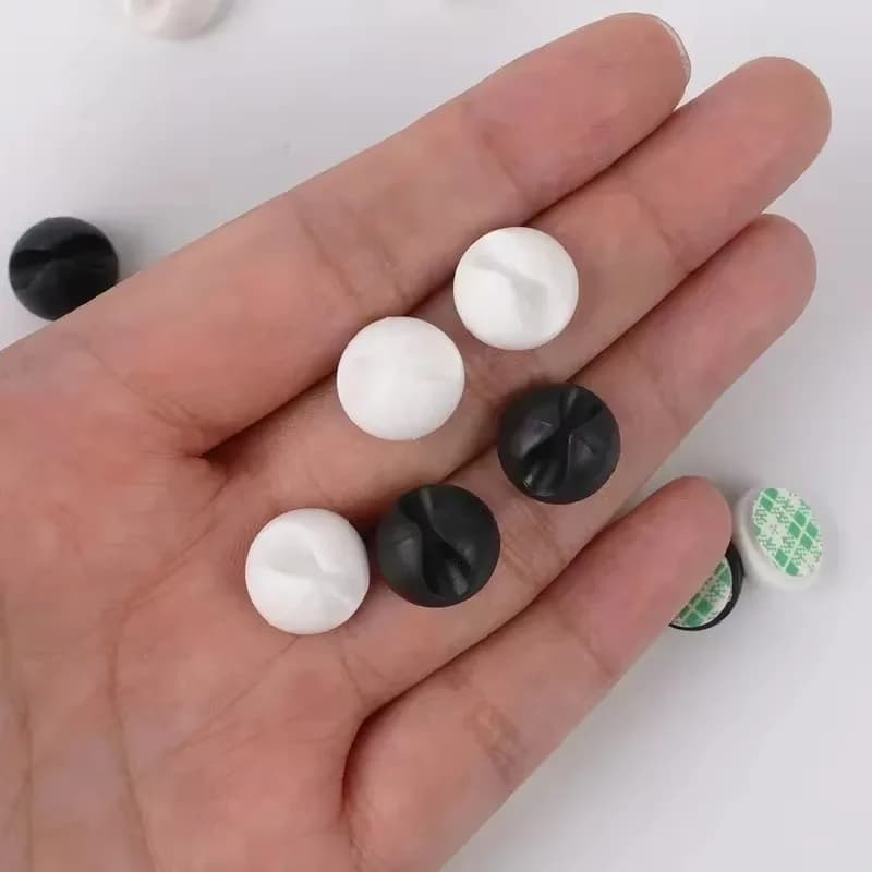 20/10/5/1 قطعة مشابك كابلات، منظم كابلات سيليكون، حامل أسلاك الشحن لأسلاك السيارة وشحن USB والكمبيوتر اللوحي - 4