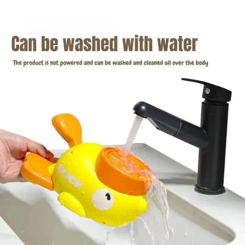 مغذية للكلاب والقطط والحيوانات الأليفة، بطة صفراء صغيرة، آلة تغذية الكلاب التفاعلية، جرو، لعبة طعام مفقودة، قاع مقاوم للانزلاق - 3