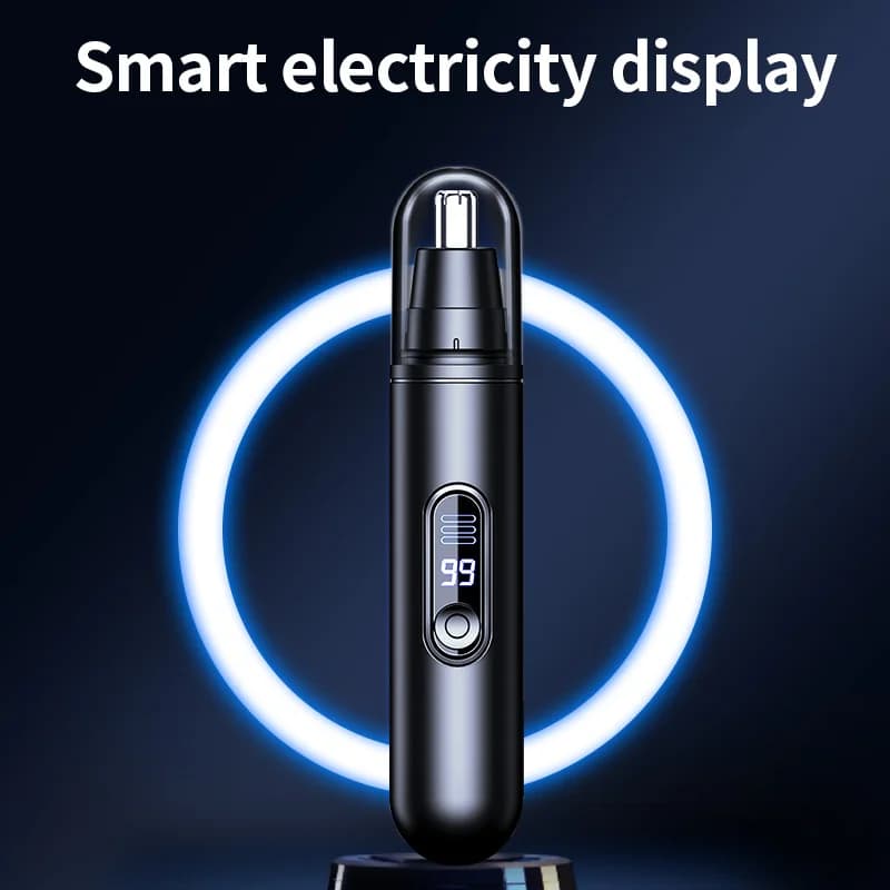 ماكينة تشذيب شعر الأنف والأذن والحواجب، محمولة وقابلة لإعادة الشحن، إزالة شعر غير مؤلمة