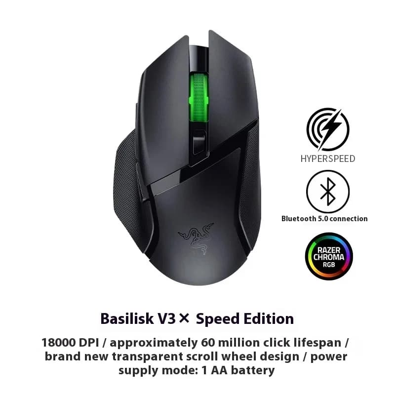 ماوس ألعاب Razer V3 X لاسلكي بلوتوث USB وضع مزدوج تصميم ثعبان لإكسسوارات الكمبيوتر والمكتب الإلكترونية هدية - 6