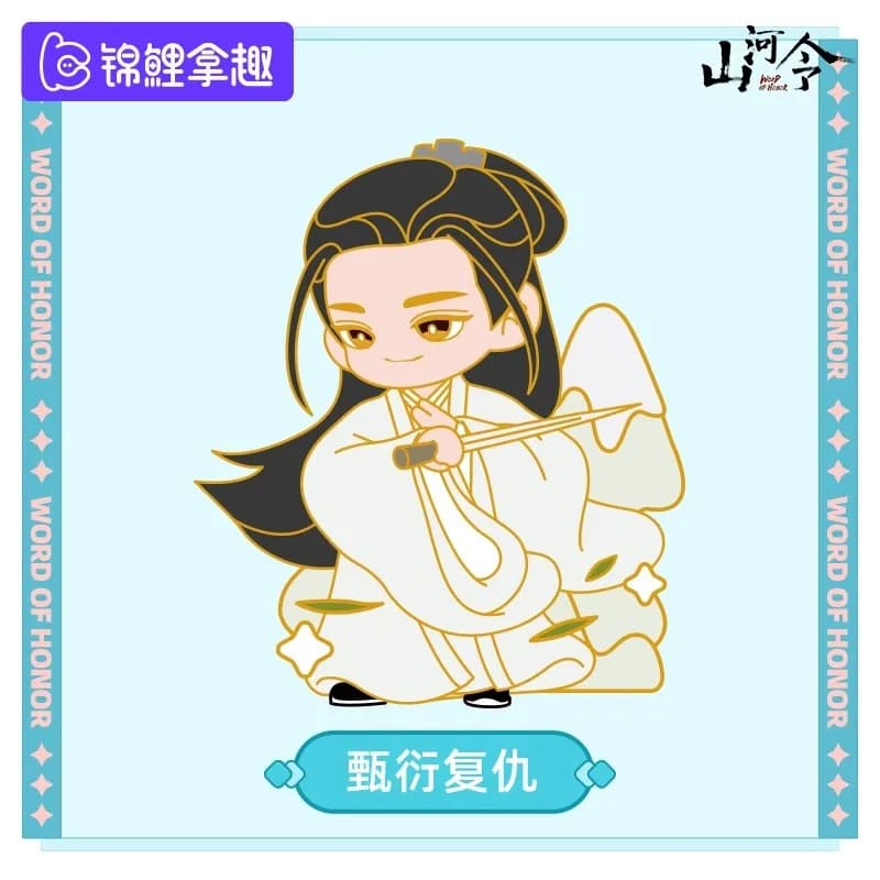 Genuine WORD OF HONOR Official Q Version of The Refrigerator Stickers Blind Box Creative Cartoon Wen Ke Xing Models DIY Gifts - 5