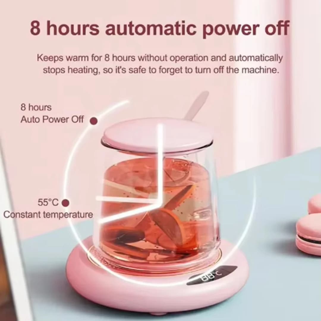 1PC Thermostatic Heating Coaster USB Home Heating Coaster 3-speed Adjustment Heating 55 Degrees Constant Temperature - 6