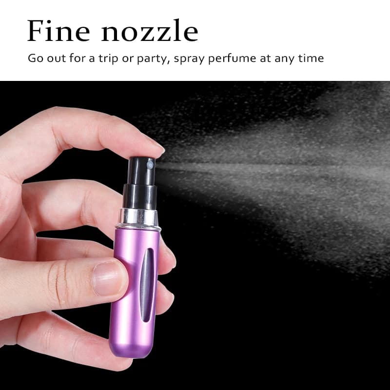 Refillable Mini Perfume Bottle Portable Cosmetic Bottle Spray Bottle Atomizer Spray Container Travel Refillable Bottles 8ml /5ml - 3