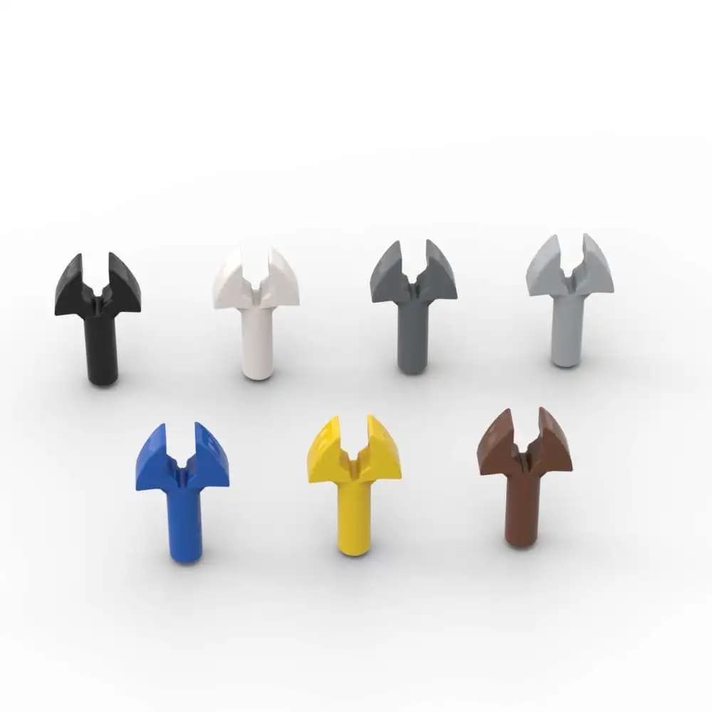 MOC 10 قطع 48729 قضيب 1L مع مشبك مجموعة مكعبات بناء مخلب ميكانيكي حواف جسيمات فكرة ألعاب تعليمية هدية عيد ميلاد أطفال