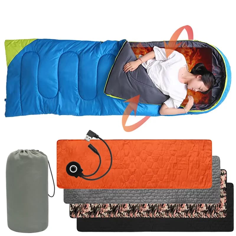 Outdoor Camping USB Heating Sleeping Mat Outdoor Electric Heating Pads Sleeping Bag Mattress For Hiking Travel - 4