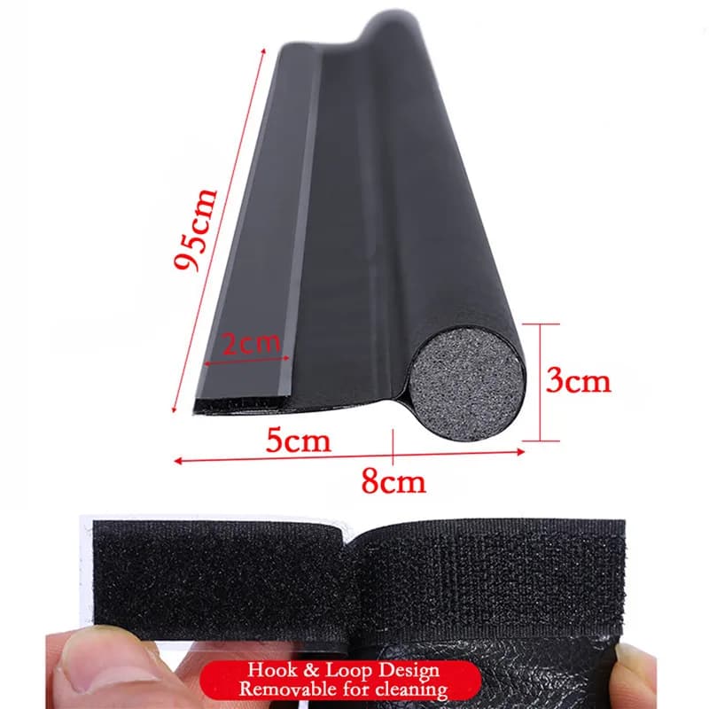 Adjustable Door Bottom Seal Strip Weather Strip Under Door Draft Stopper Thicker Anti-Cold Gap Blocker Sealing Weather Strip - 6