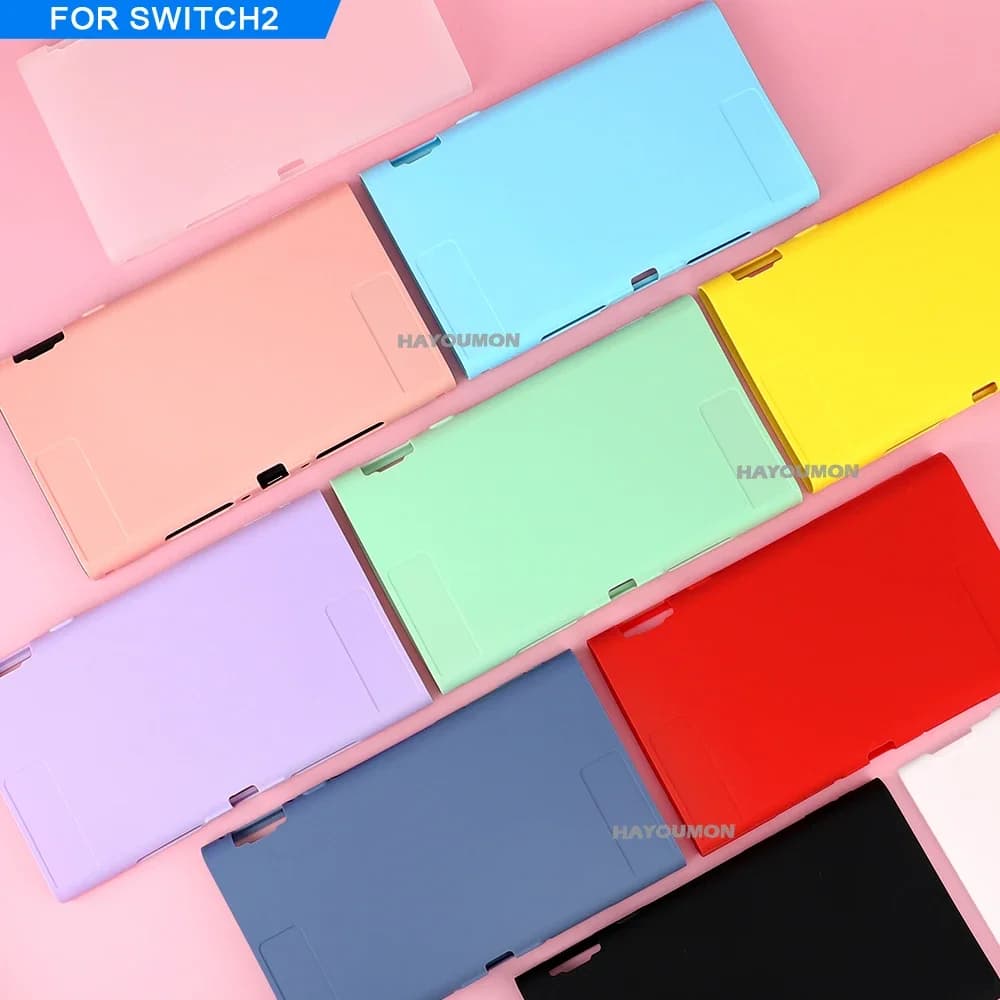 Purple Green Protective Cover Case For Switch 2 Console Soft TPU Case for NS2 Protective Dustproof Handle Grip Cover Soft Shell - 2
