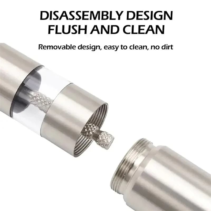 Manual Salt and Pepper Grinder ,Household Sea Salt Ginder,Creative Stainless Steel SpiceGrinder,Manual Sea Salt Mi - 3