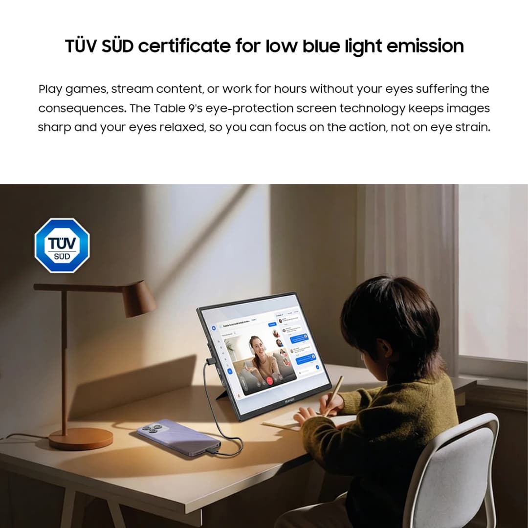 Blackview Table 9 16” 120HZ Large Portable Monitor 1200P 100% SRGB Gaming Laptop Display External Second Screen For PC Phone - 4