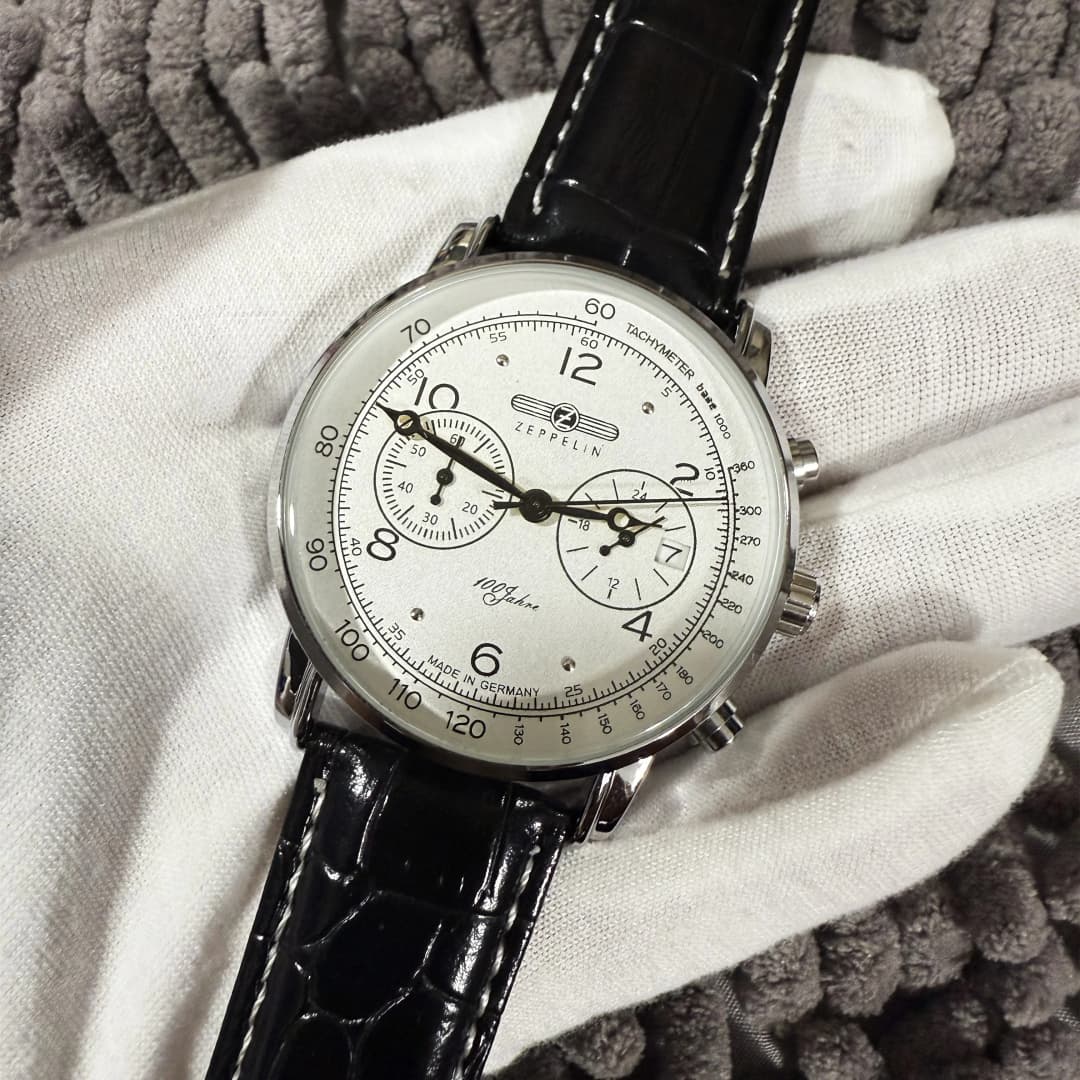 زيبلين لايت 2025 ساعة رجالية فاخرة كلاسيكية هدية بيضاء 8767-1 ساعة كوارتز رياضية متعددة الوظائف بخمسة دبابيس - 3