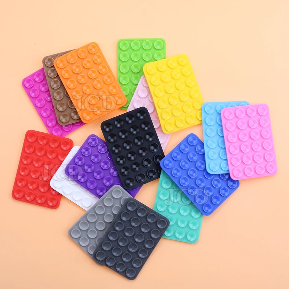 سيليكون الهاتف المحمول تحديد شفط كأس مزدوج الوجهين لوحة ثابتة سيارة شنت قوس جراب هاتف العالمي مكافحة زلة شفط كأس - 5